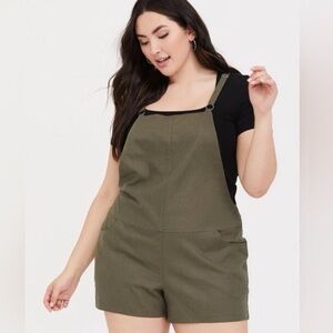Torrid Olive Green Casual Overalls